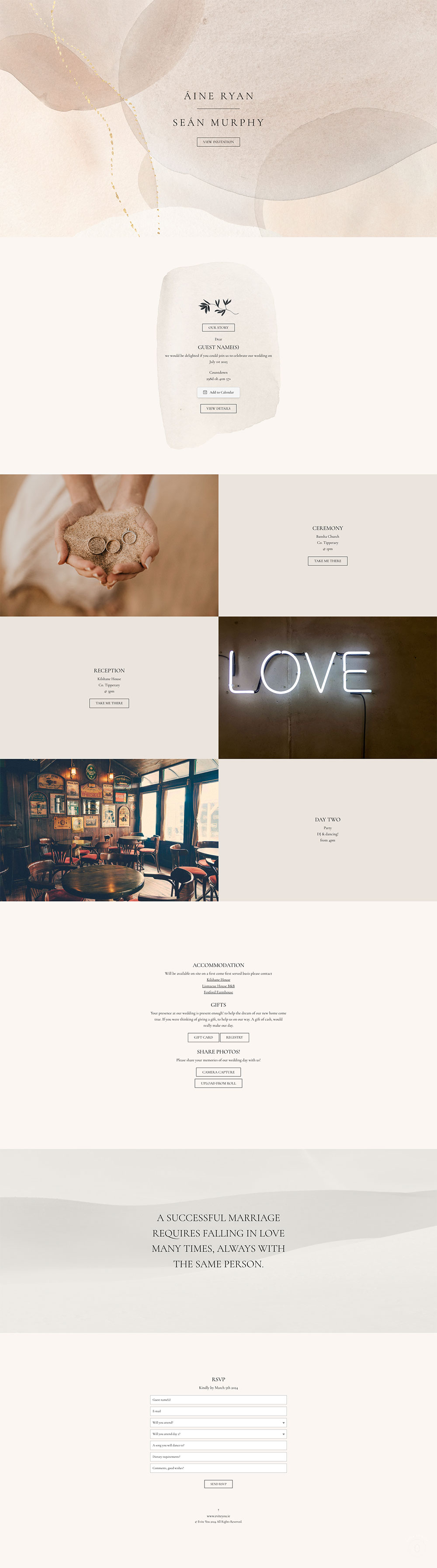 Evite You Online Personalised Paperless Digital Whatsapp Wedding Invitations & Websites England, Scotland, Wales UK