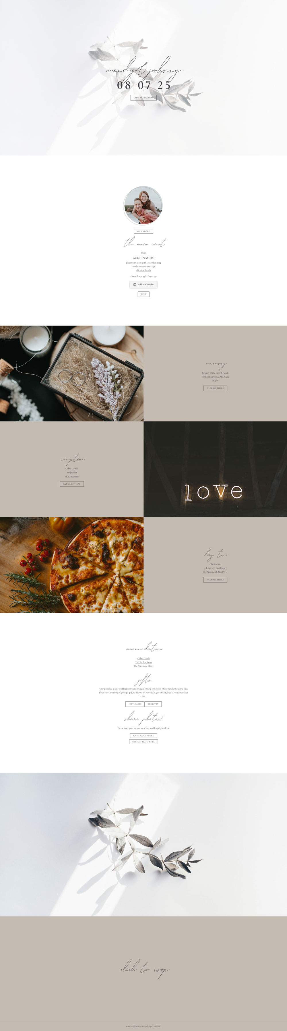 Evite You Online Personalised Paperless Digital Whatsapp Wedding Invitations & Websites England, Scotland, Wales UK